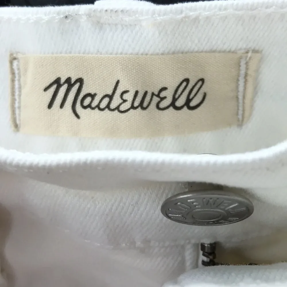 MADEWELL the Perfect Vintage Jean! white, raw hem - Picture 4 of 8